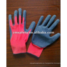 Guantes de algodón revestidos del látex rojo para cultivar un huerto ZMR404